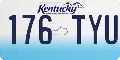 KY license plate 176TYU