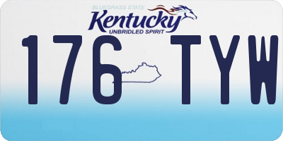 KY license plate 176TYW