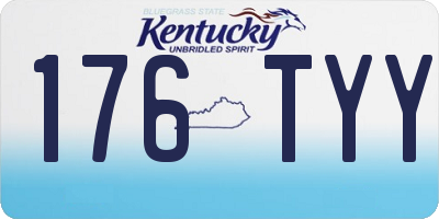 KY license plate 176TYY