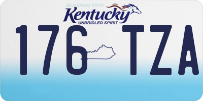 KY license plate 176TZA
