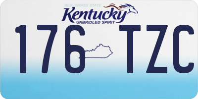 KY license plate 176TZC