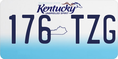 KY license plate 176TZG
