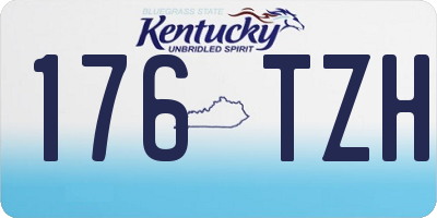 KY license plate 176TZH