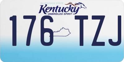 KY license plate 176TZJ