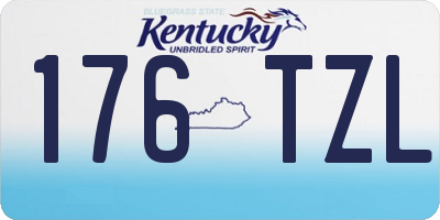 KY license plate 176TZL