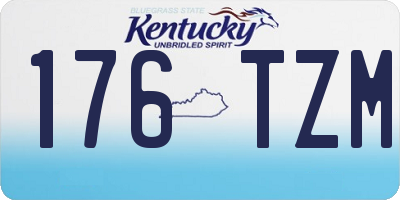 KY license plate 176TZM
