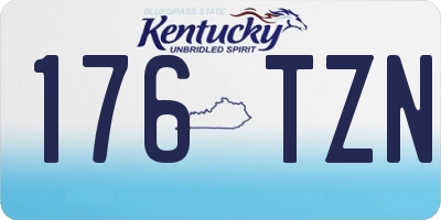 KY license plate 176TZN