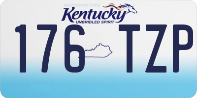 KY license plate 176TZP
