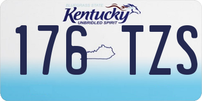 KY license plate 176TZS