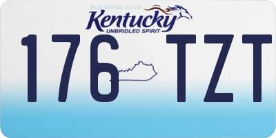 KY license plate 176TZT