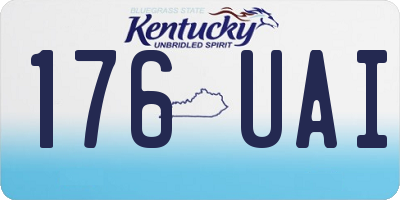 KY license plate 176UAI