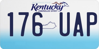 KY license plate 176UAP