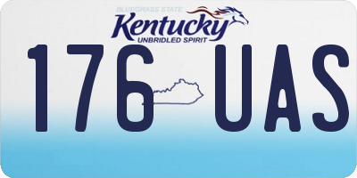 KY license plate 176UAS