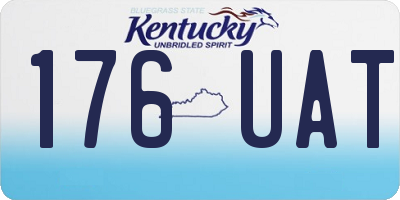 KY license plate 176UAT