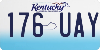 KY license plate 176UAY