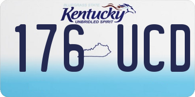 KY license plate 176UCD