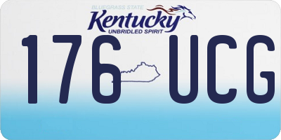 KY license plate 176UCG