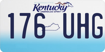 KY license plate 176UHG