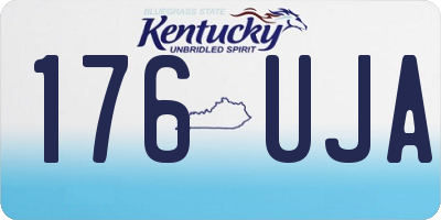 KY license plate 176UJA