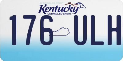 KY license plate 176ULH