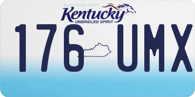KY license plate 176UMX