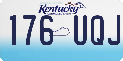KY license plate 176UQJ