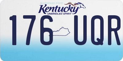 KY license plate 176UQR