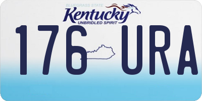 KY license plate 176URA