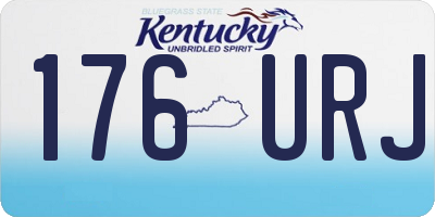 KY license plate 176URJ