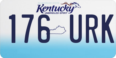 KY license plate 176URK