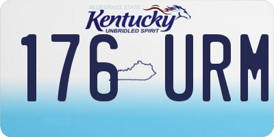 KY license plate 176URM