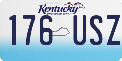 KY license plate 176USZ