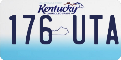 KY license plate 176UTA