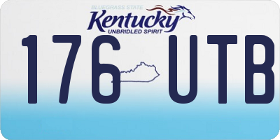 KY license plate 176UTB
