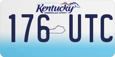 KY license plate 176UTC