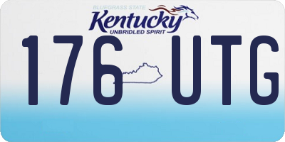 KY license plate 176UTG
