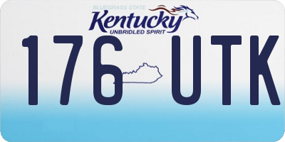 KY license plate 176UTK