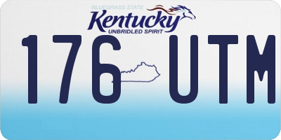KY license plate 176UTM