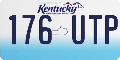 KY license plate 176UTP
