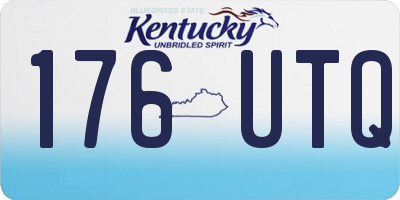 KY license plate 176UTQ