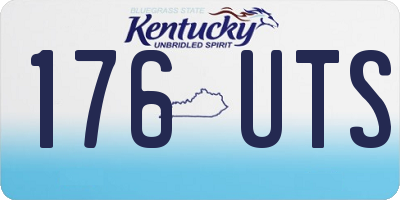 KY license plate 176UTS