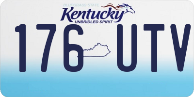 KY license plate 176UTV