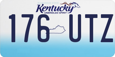 KY license plate 176UTZ