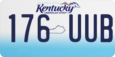 KY license plate 176UUB