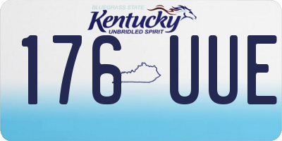 KY license plate 176UUE