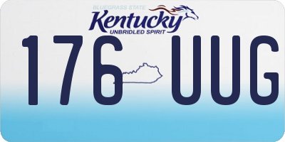 KY license plate 176UUG