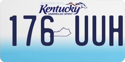 KY license plate 176UUH