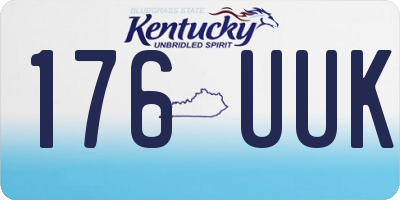 KY license plate 176UUK
