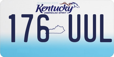 KY license plate 176UUL