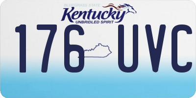 KY license plate 176UVC